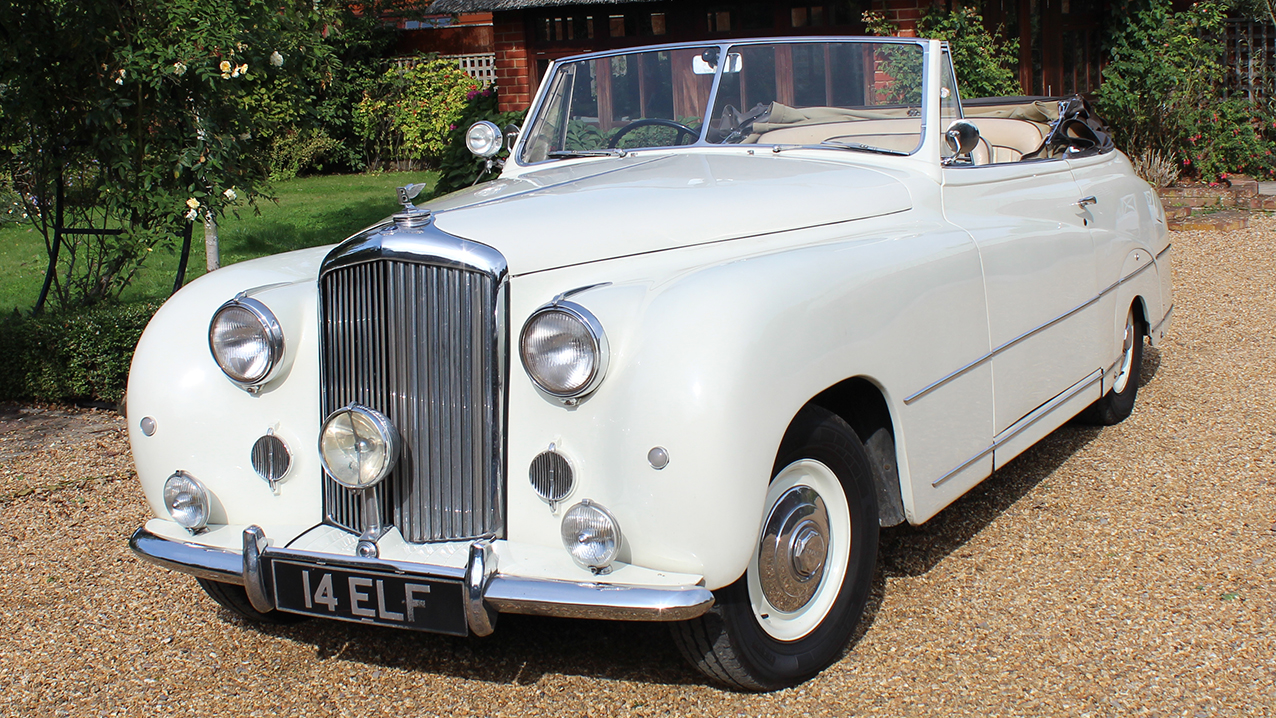 Bentley Franay Convertible wedding car for hire in Cobham, West London