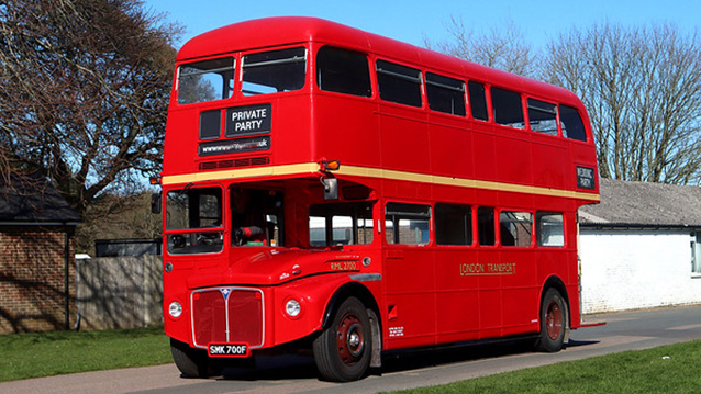 Routemaster London Bus wedding car for hire in Leighton Buzzard, Bedfordshire