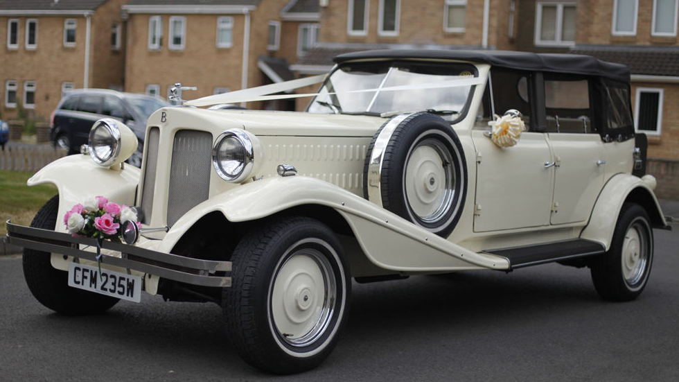 Beauford 4-Door Convertible wedding car for hire in Chippenham, Wiltshire