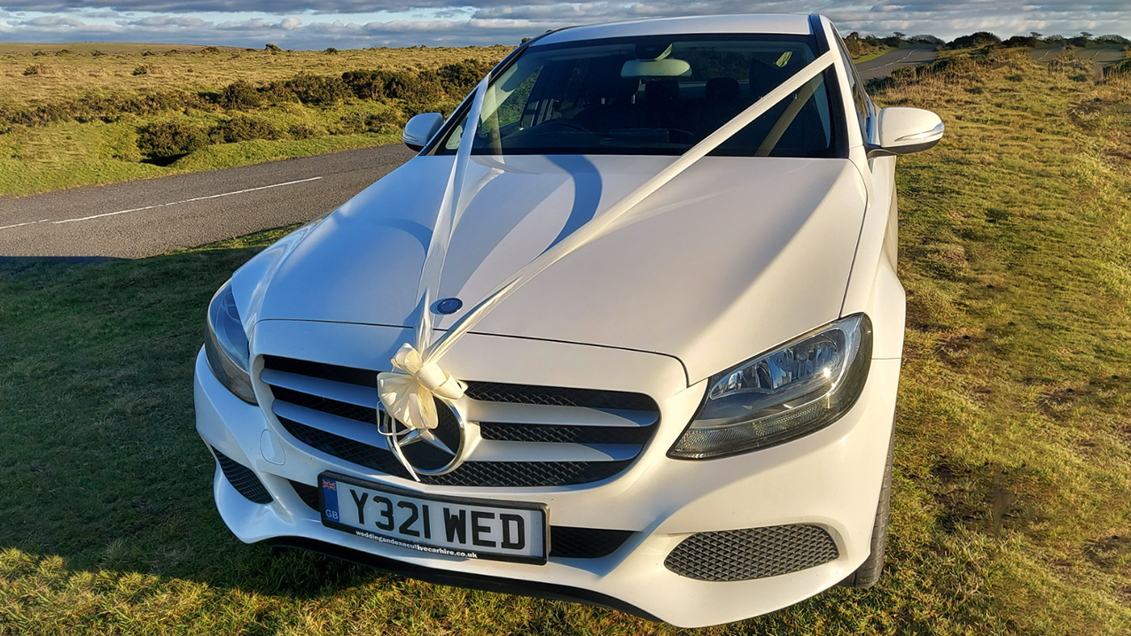 Mercedes C Class  wedding car for hire in Launceston, Devon