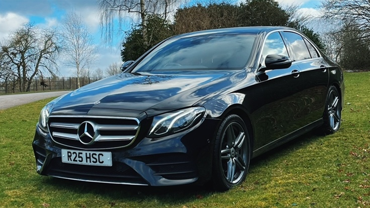Mercedes E-Class wedding car for hire in Leeds, West Yorkshire