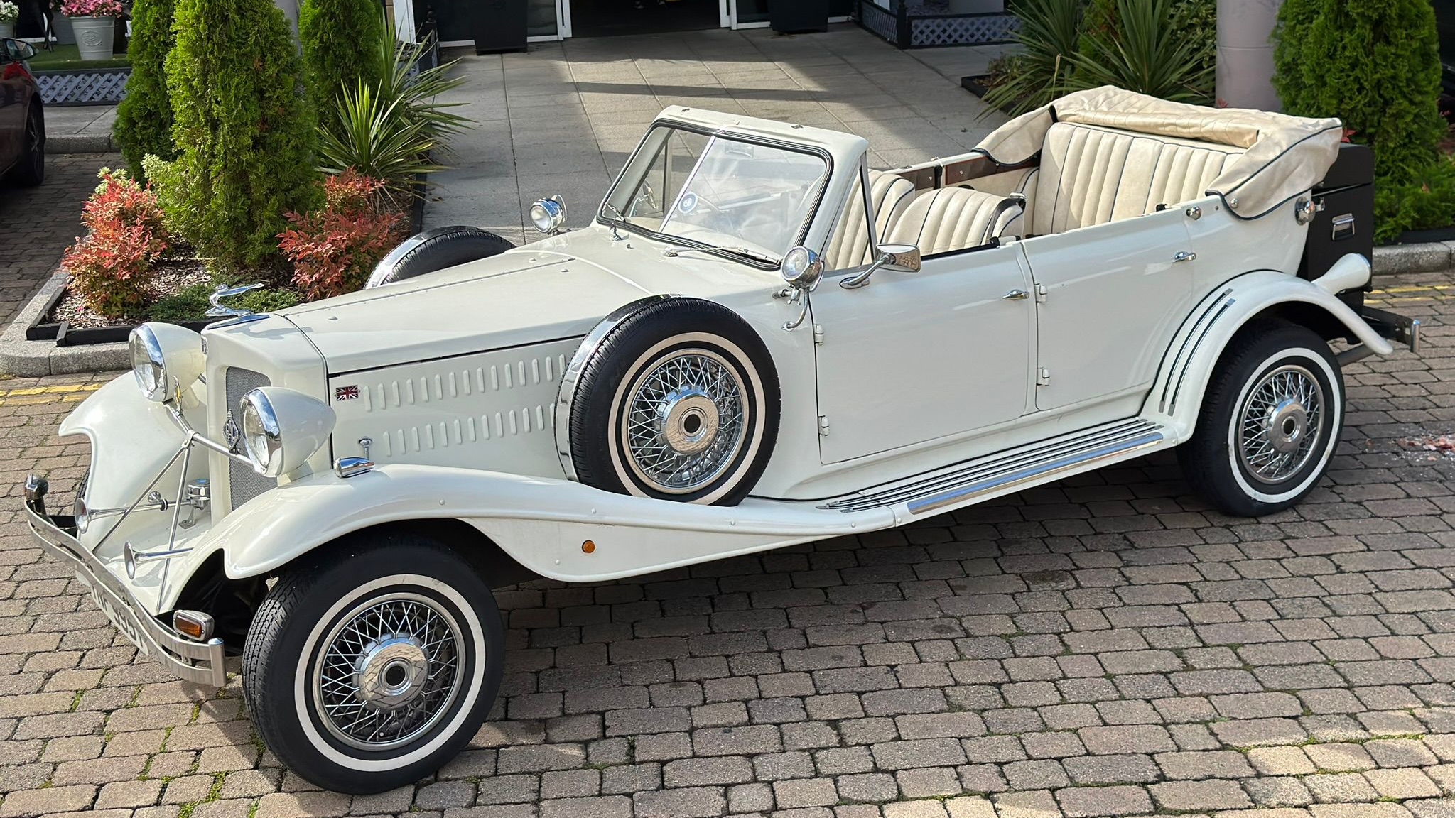 Beauford 4-Door Convertible wedding car for hire in Ilford, London