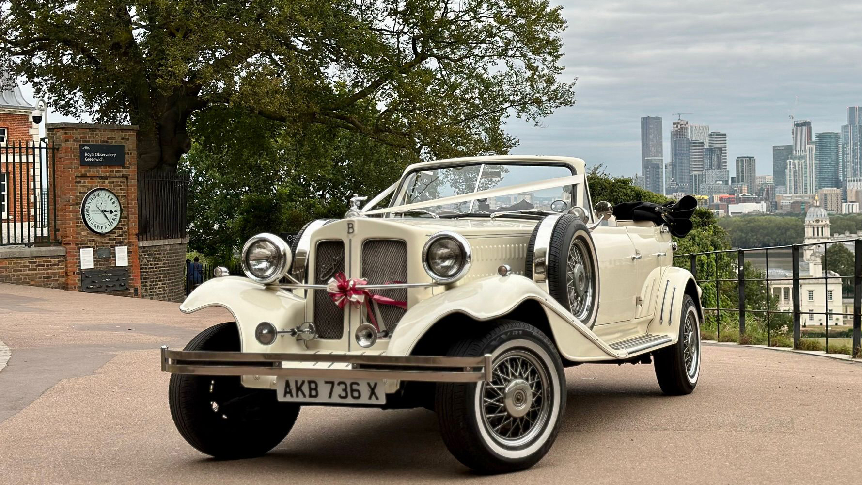 Beauford 4-Door Convertible wedding car for hire in Ilford, London