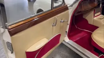Interior front view of cream left door panel