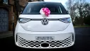 Full front view of White Electric Campervan