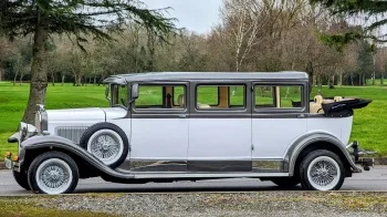 Left side of Vintage Bramwith with roof down