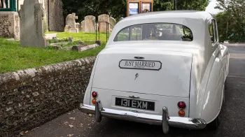 Rear view Austin Princess Limousine
