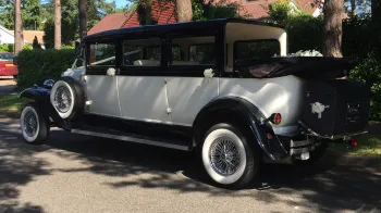 Rear left View of Bramwith Convertible with Roof down
