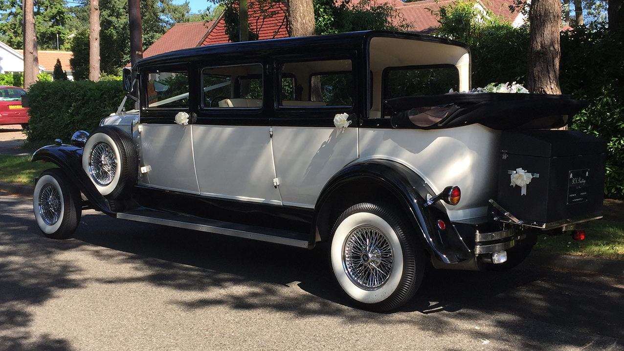 Rear left View of Bramwith Convertible with Roof down
