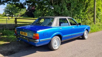 Blue Ford Cortina Mk4 2L Ghia