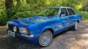 Blue Ford Cortina Mk4 2L Ghia