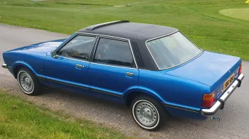 Blue Ford Cortina Mk4 2L Ghia