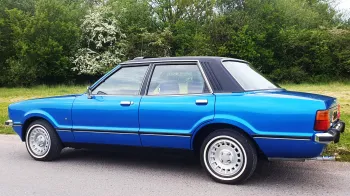 Blue Ford Cortina Mk4 2L Ghia