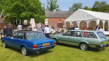 Blue Ford Cortina Mk4 2L Ghia