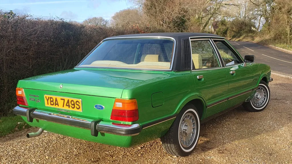Green Ford Cortina Mk4 2.3L V6 Ghia