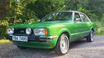 Green Ford Cortina Mk4 2.3L V6 Ghia