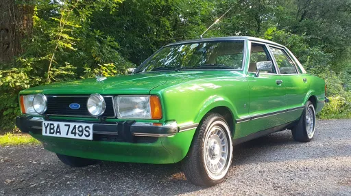 Green Ford Cortina Mk4 2.3L V6 Ghia