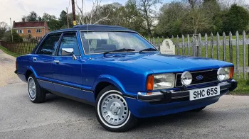 Blue Ford Cortina Mk4 2L Ghia