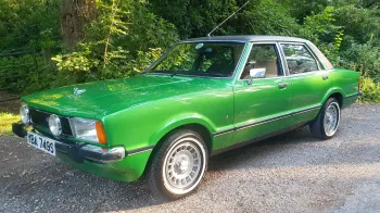 Green Ford Cortina Mk4 2.3L V6 Ghia
