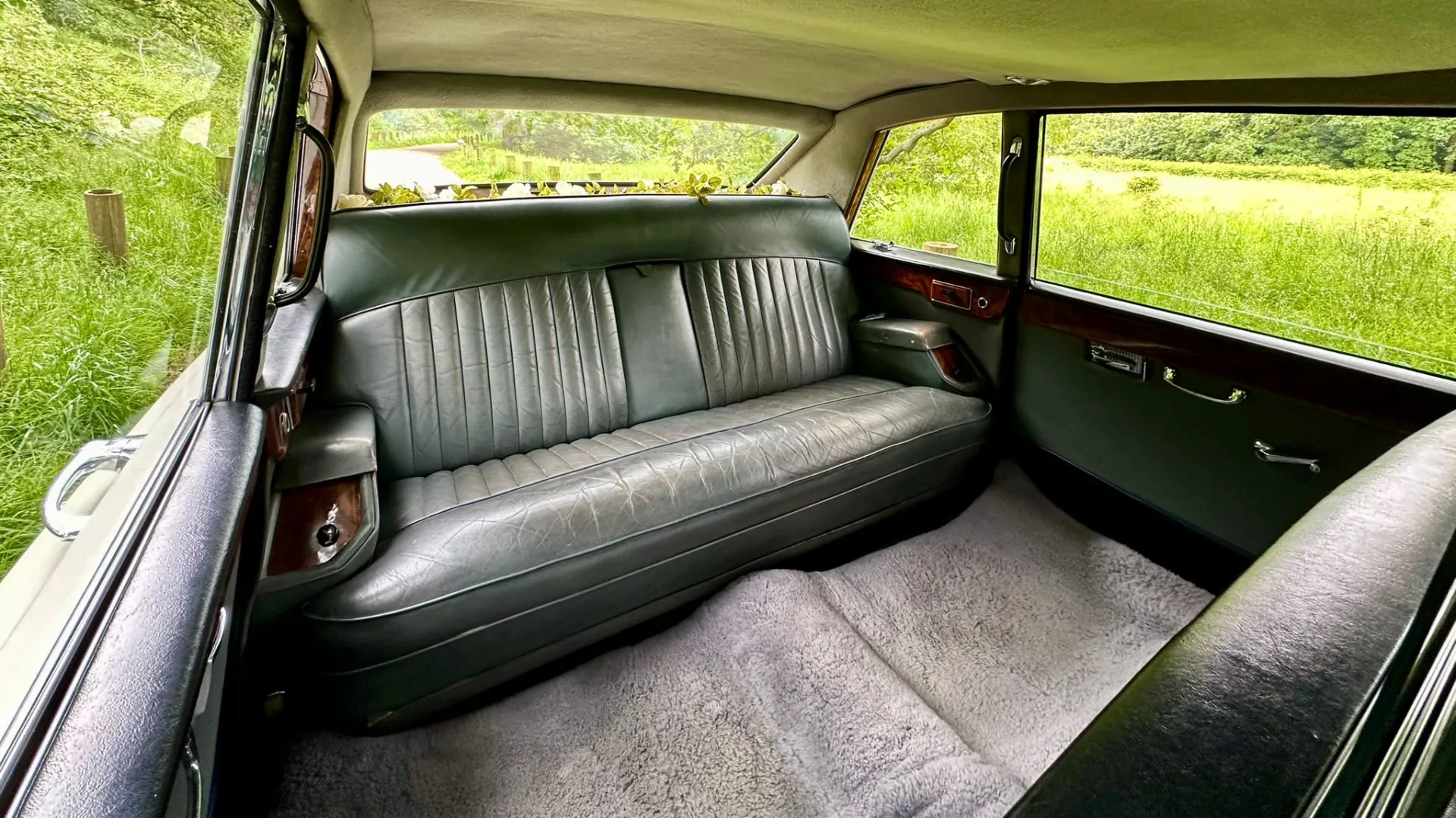 Rear interior with Grey Leather seats