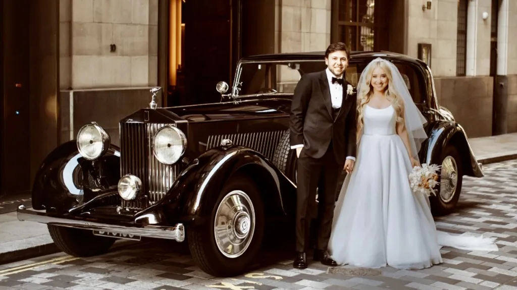 Vintage Rolls-Royce Phantom in Black and Grey