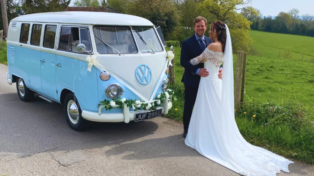 Wow - Dave was amazing!!! I hired a beautiful blue and white VW camper to take me and my bridesmaids to the wedding venue and it did not disappoint. For a start, the camper was stunning and Dave had decorated it with ribbon and flowers, I couldn’t have pictured it better. Truly beautiful. Dave was also kind enough to stop on the way to the venue so we could grab a bottle of Prosecco which he also kindly popped for us and we had beautiful wine glasses in the back so we could all enjoy a little drink on our way.Our venue was a little out of the ordinary but this didn’t matter to Dave as he drove across the field and made sure we were in exactly the position we wanted to exit the vehicle - he went above and beyond with reversing and getting the angle right. He then stayed for a while afterwards so we could get photos and videos with the car.Dave was so professional, warm and kind to us and incredibly accommodating. I recommend him highly.