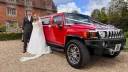 Red 8-seater Stretched hummer Limousine