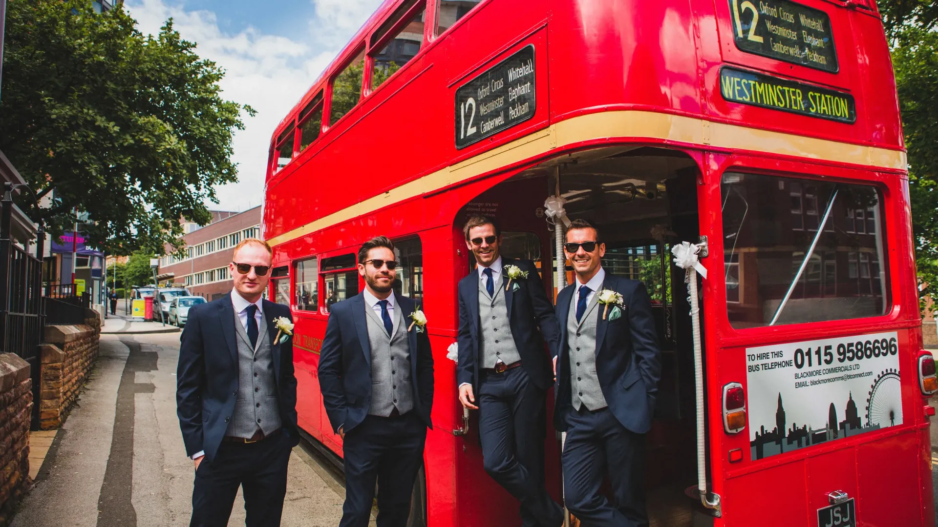 Vintage Big Red Routemaster Wedding bus East Midlands