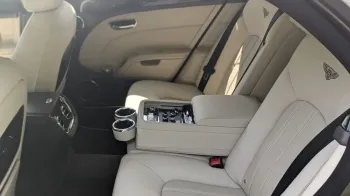 Cream leather interior inside Bentley Mulsanne