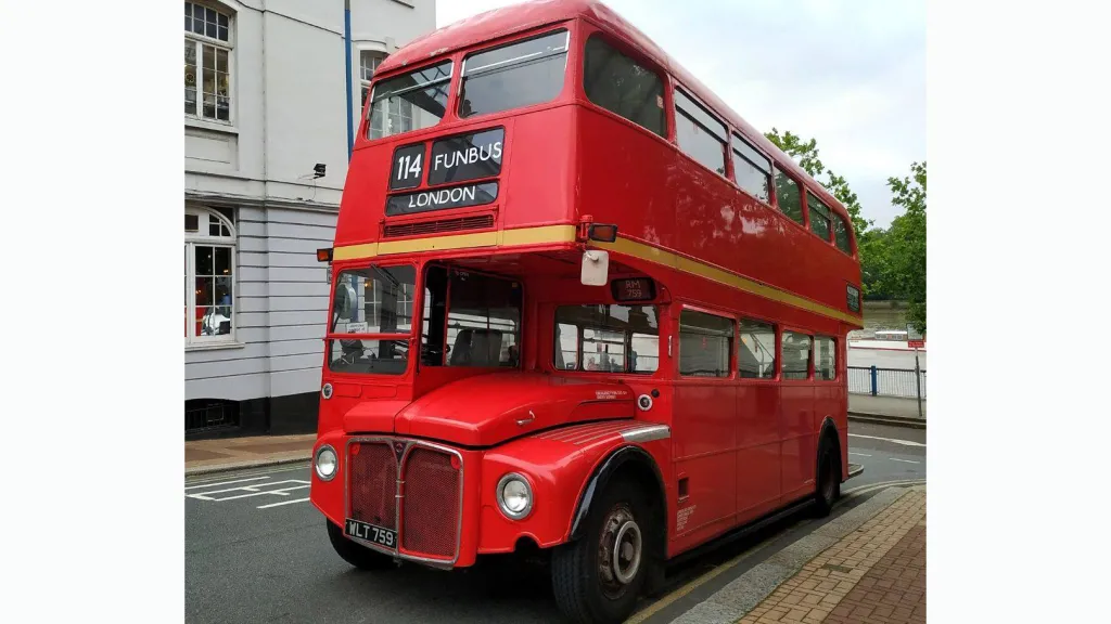Old vintage Red Routemaster wedding bus