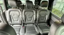 Rear black leather seats inside Mercedes V-Class