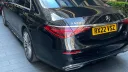 Rear view of Black Mercedes shwoing the S580e badge