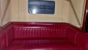 Rear interior bench seat in Burgundy leather