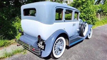 Rear view of vintage American Buick Car