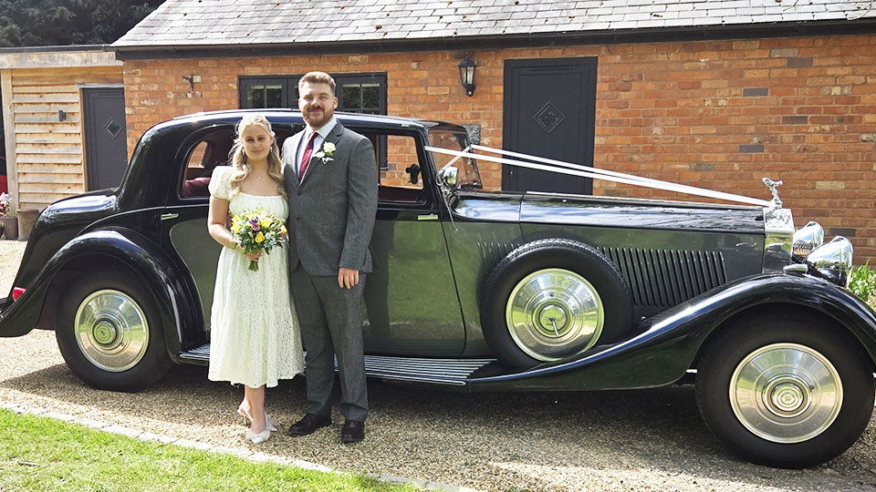 The wedding day was a wonderful,low-key family affair and the real glamour was the arrival of the breathtaking vintage Rolls-Royce Phantom. The vehicle was impeccably maintained and Greg was courteous, professional, and attentive, ensuring we arrived in perfect style and comfort. The attention to detail and level of service surpassed our expectations, leaving us with unforgettable memories! We wholeheartedly recommend Greg to anyone seeking a truly exceptional wedding car experience—this vintage Rolls-Royce Phantom is an absolute showstopper!