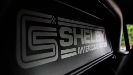 Shelby sign in Ford Mustang