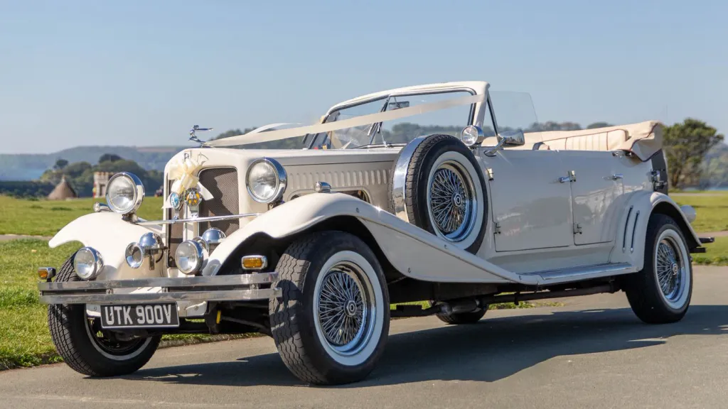 vintage Beauford with convertible roof open