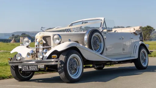 vintage Beauford with convertible roof open