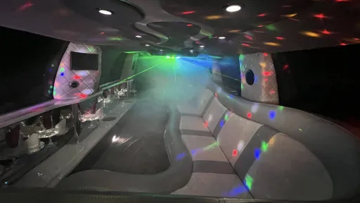Ford Excursion Stretched Limousine with interior multi coloured lights on