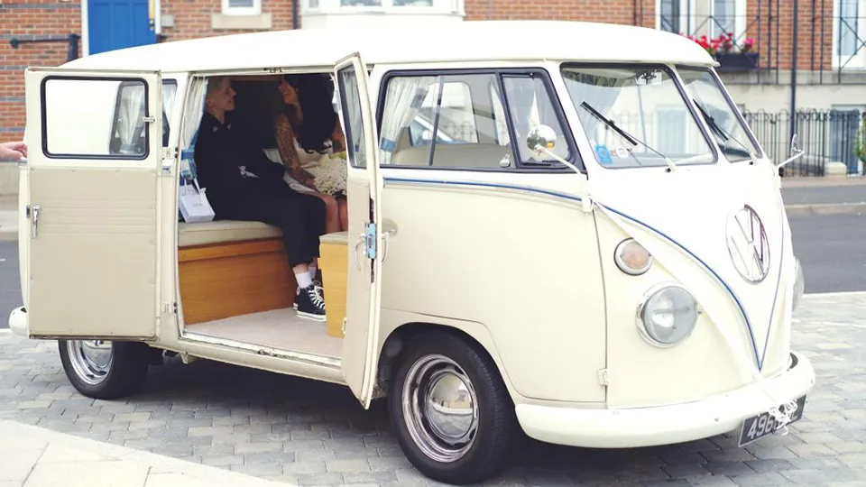 Wonderful! Really made our wedding day! There was no ribbons or flowers on the van as requested but we still loved it! The driver was really nice!