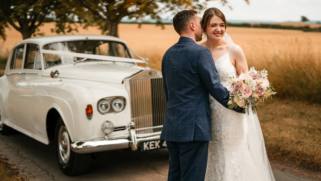 The car was beautiful! Especially with the bows and it was spotless inside. Joe arrived on time and was so enthusiastic at his job. He made us feel very special and nothing was too much trouble for him. Having the car as part of our wedding day, will be something we&rsquo;ll always remember. Thank you!