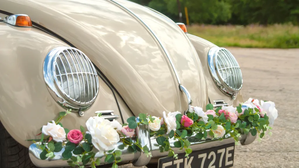 Couldn&rsquo;t recommend Jack more! The car was decorated perfectly to our theme, Jack was helpful and responsive to emails through-out (dealing with last minute changes!), and on the day Jack was punctual and a total professional. He put us at ease and played a wonderful part in our big day.