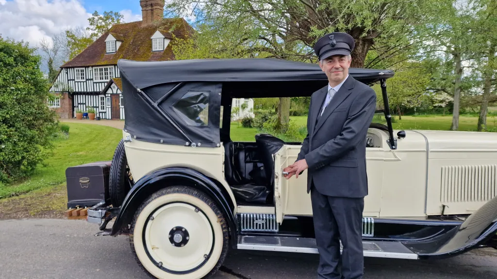 A perfect day with the perfect car. Russell went above and beyond to ensure his classical wedding car exceeded our expectations. A charming gentleman with a very smart chauffer's uniform. Punctual and professional. We would highly recommend Russell's beautiful classic car to complete anybody's magical day!