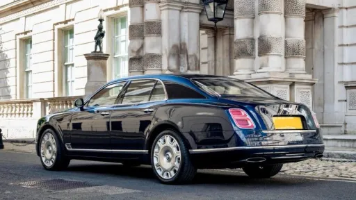 Rear left side view of Bentey Mulsanne