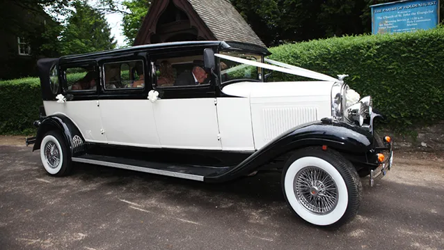 The car was fabulous and booked as a surprise for our daughter&rsquo;s wedding. James our driver was lovely he was generous with his time and made the whole experience fantastic. I would not hesitate to recommend.