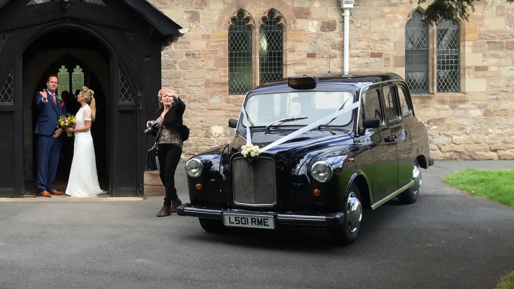 Good afternoon,My parents surprised us with a London Cab to take us from the church to our wedding venue on 20th September (as a reference to Matt being from London as we got married in my hometown in Wales), and we just wanted to send a quick email to say how amazing our driver, Alistair was! A big thank you for helping us make our day special and especially for standing in the torrential rain while we had a few photos and allow the younger children to pose with it.We can't wait to get these photos back from the photographer!&nbsp; Hannah and Mat