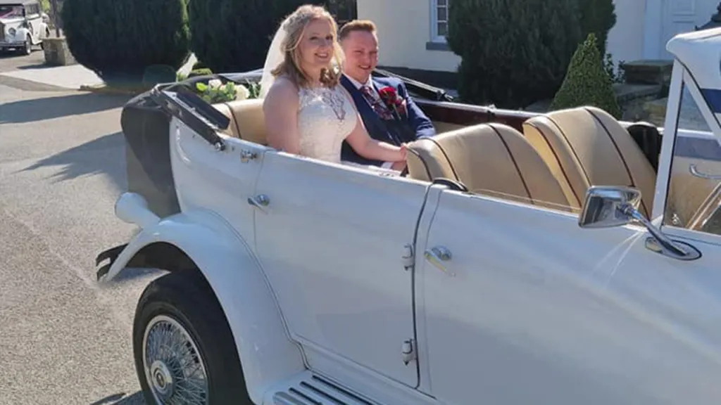 John was fantastic, arrived early, waited patiently at the house &amp; the church while we fannied around, and was very helpful getting us in and out of the car. The car was lovely.