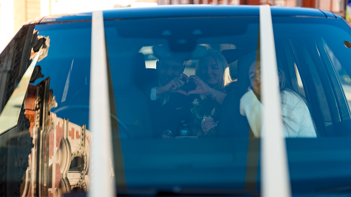 Absolutely amazing from first contact to saying goodbye. Communication through WhatsApp was good and nothing was too much hassle. We requested a play list to be played to our wedding and to the after venue and was no problem. Harry arrived at our home early which was nice to show off the wedding car before setting off. The car itself "WOW" there is no more explanation needed. We asked for gold ribbon which was the perfect colour match. He was the perfect chauffeur and didn't rush us and let us take our time. We were even surprised to find a small gift from Harry when we got back into the gorgeous car when heading to the after venue. A massive thank you for making our day that little bit more special.