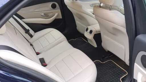 Cream leather interior inside Mercedes