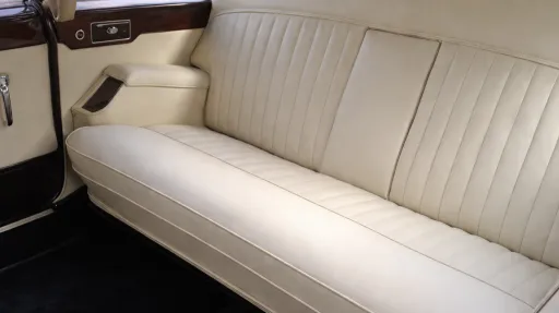 rear interior seats inside daimler limousine